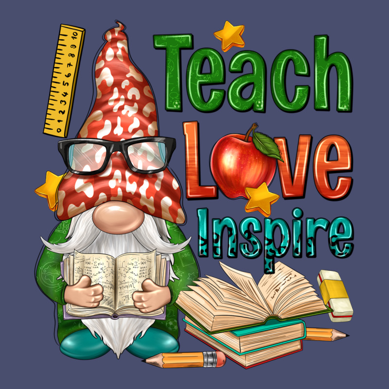Gnome Teach Love Inspire Vintage Tee by NancyCooperArtShop | Teevron