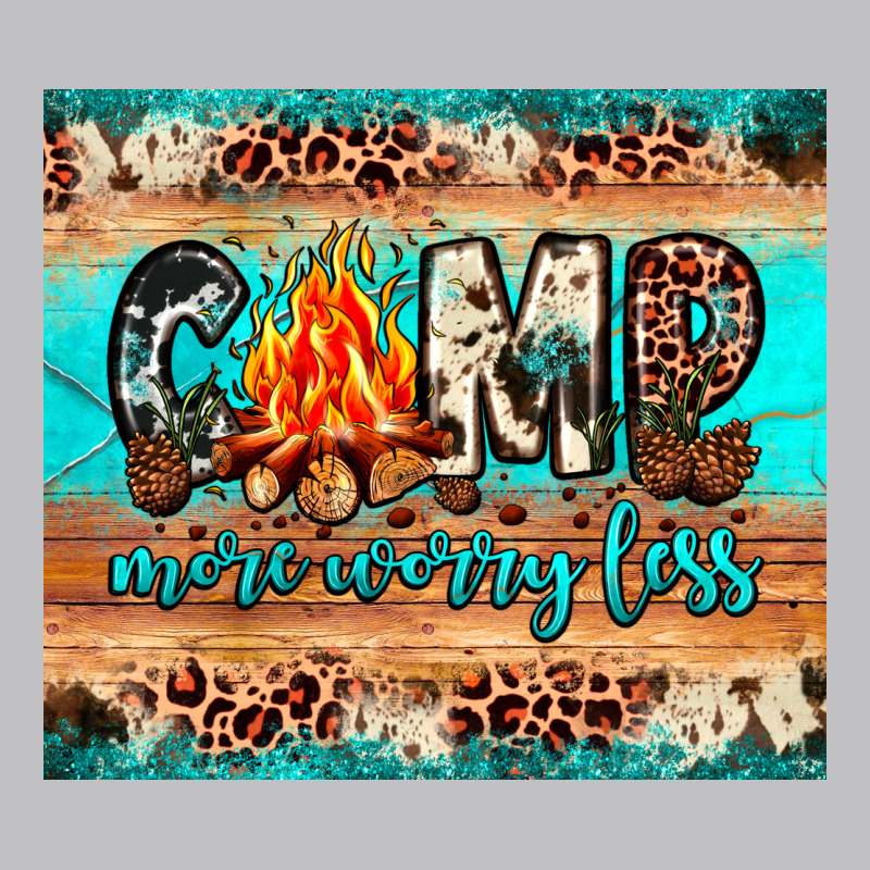 Camp More Worry Less Long Sleeve Tee by JahusDesignShop | Teevron