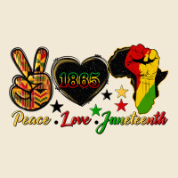 Peace Love Juneteenth Raised Fist Premium Tee | Teevron