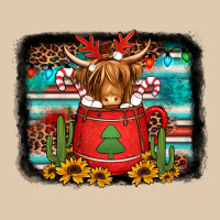 Hot Coco Christmas Highland Cow With Background Heavyweight Sweatshirt | Teevron