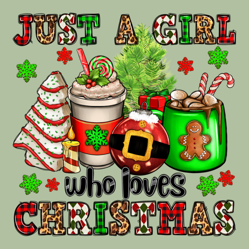 Just A Girl Who Loves Christmas Urban Hoodie by OliviaCreatesArt | Teevron