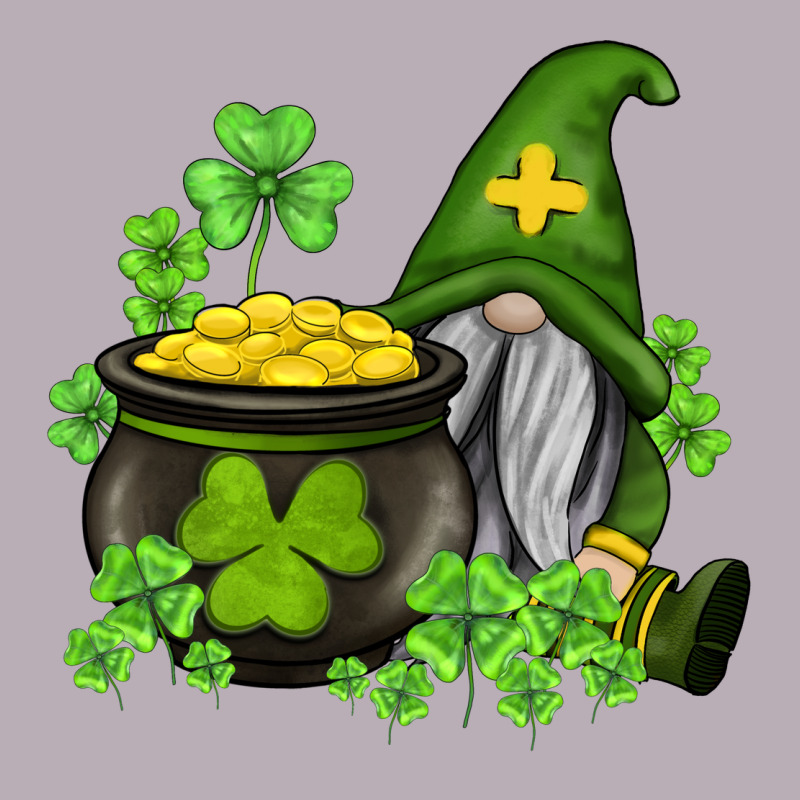 St Patricks Gnome And Pot Of Gold Vintage Tee by AdoDesignShop | Teevron