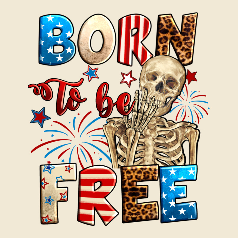 Born To Be Free With Skeleton 4th Of July Premium Tee by Neo Western | Teevron