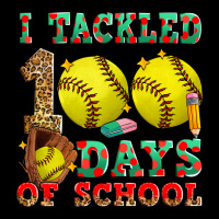 I Tackled 100 Days Of School Softball Heavy Core Tee | Teevron
