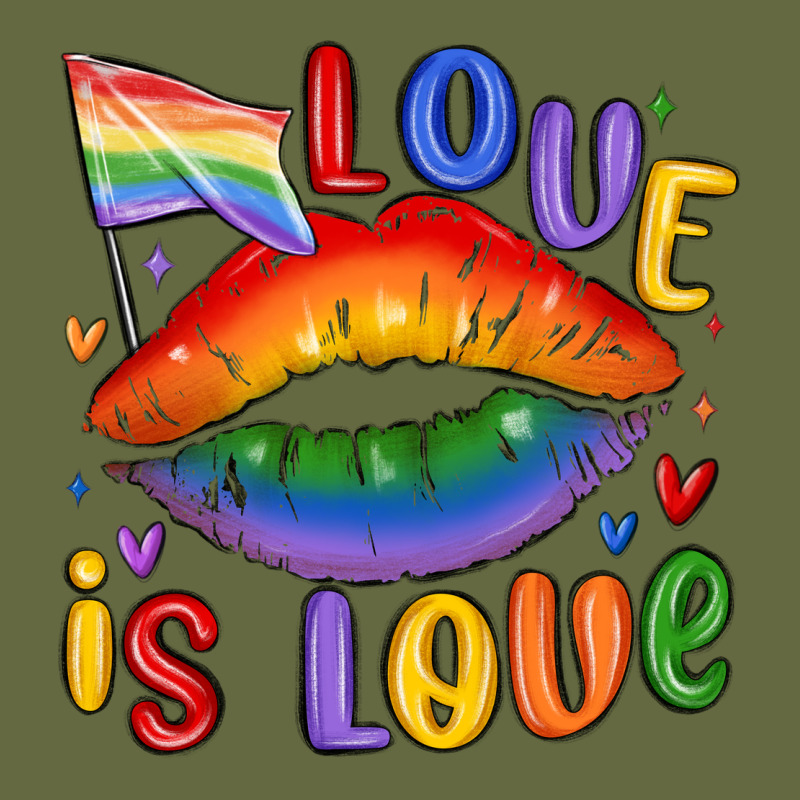 Love Is Love Lips Long Sleeve Tee by MaliasSmallBusiness | Teevron
