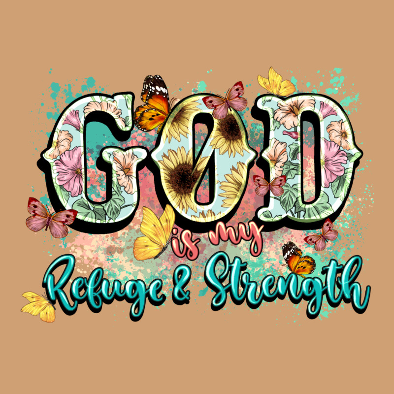 God Is My Refugee And Strength Vintage Tee by NancyCooperArtShop | Teevron