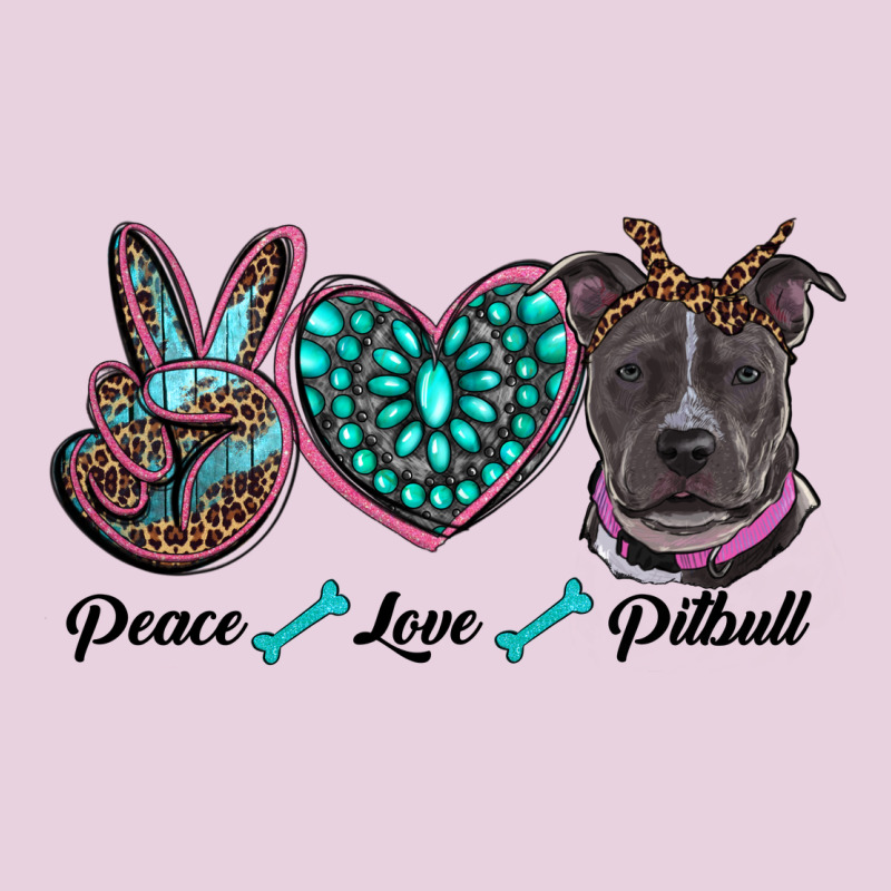 Peace Love Pitbull Ladies Tee by RanaPortraitStore | Teevron