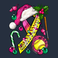 Pink Christmas Breast Cancer Ribbon Softball Zipper Hoodie | Teevron