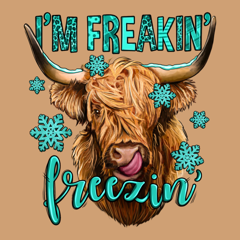 I'm Freakin Freezin Long Haired Cow Vintage Tee by Jasminsmagicworld | Teevron