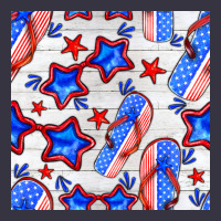 4th Of July Flip Flops Seamless Pattern Vintage Hoodie | Teevron