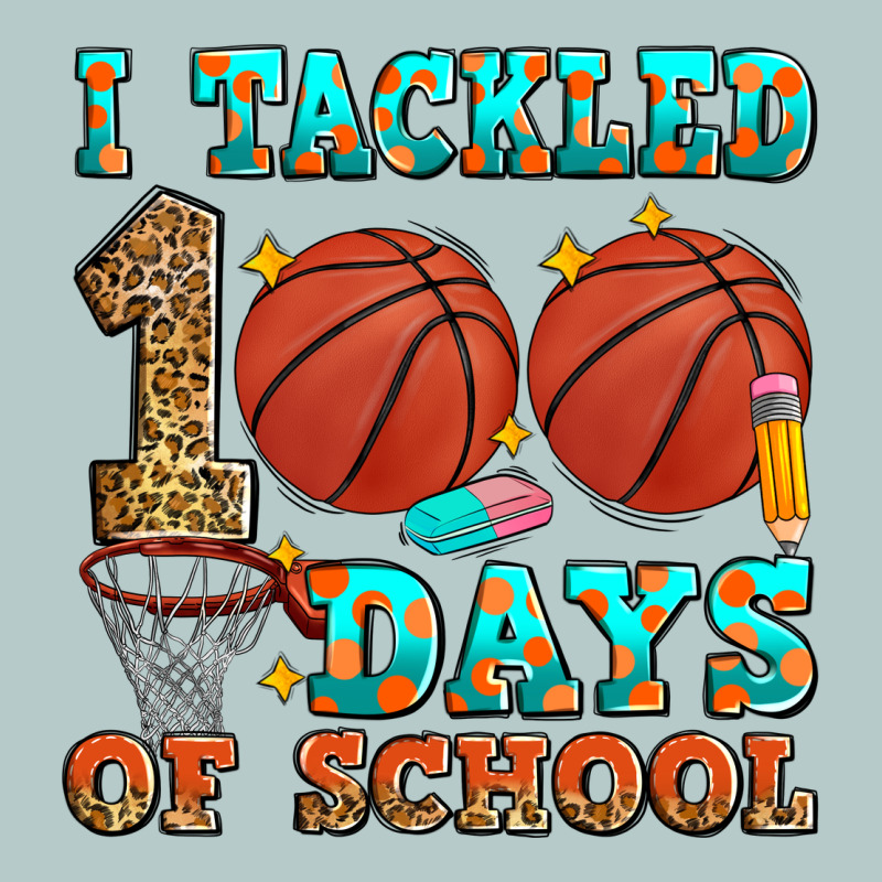 I Tackled 100 Days Of School Basketball Heavy Core Tee by Zillion Design Studio | Teevron