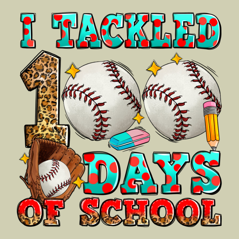 I Tackled 100 Days Of School Baseball Heavy Core Tee by Zillion Design Studio | Teevron