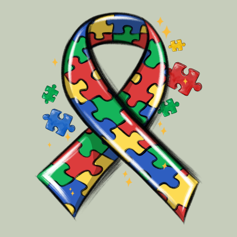 Autism Puzzle Ribbon Long Sleeve Tee by MaliasSmallBusiness | Teevron