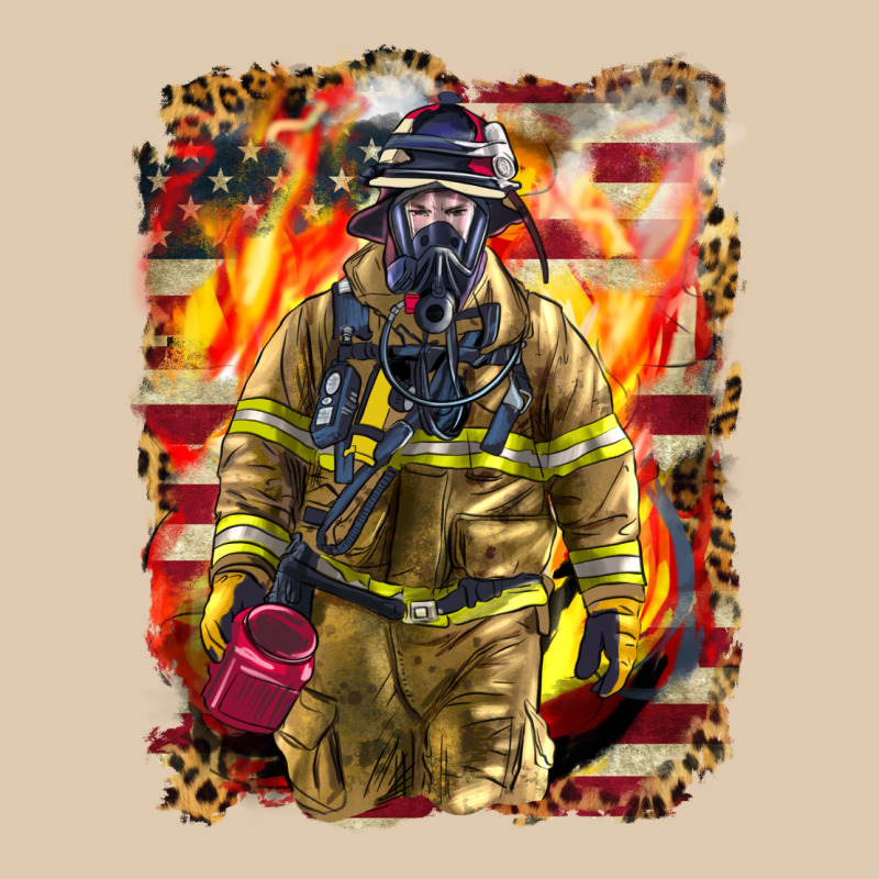 Firefighter Fire And American Heavyweight Sweatshirt by LillyAllenDesigns | Teevron