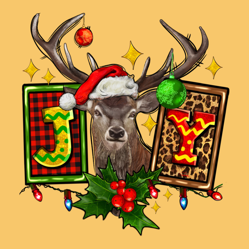 Joy With Reindeer Ado Vintage Hoodie by AdoDesignShop | Teevron