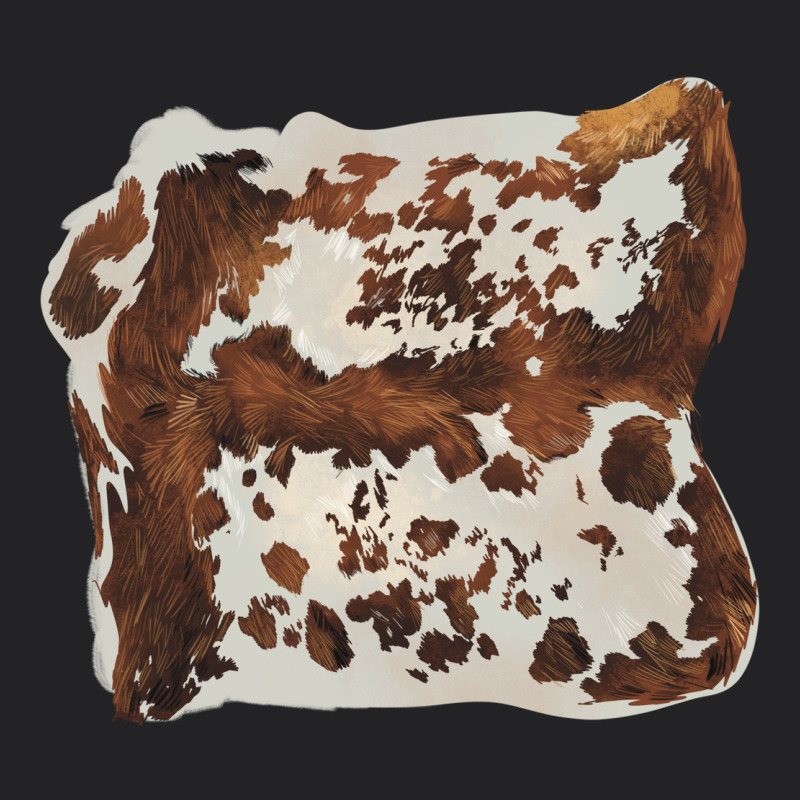 Hand Drawn Cowhide Cow Fur Vintage Tee by BarkalooDesign | Teevron