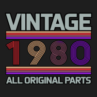 Vintage 1980 Birthday Heavyweight Hoodie | Teevron