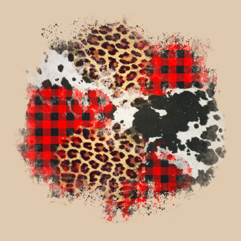 Leopard Cowhide Christmas Plaid Patches Heavyweight Sweatshirt by Jasminsmagicworld | Teevron