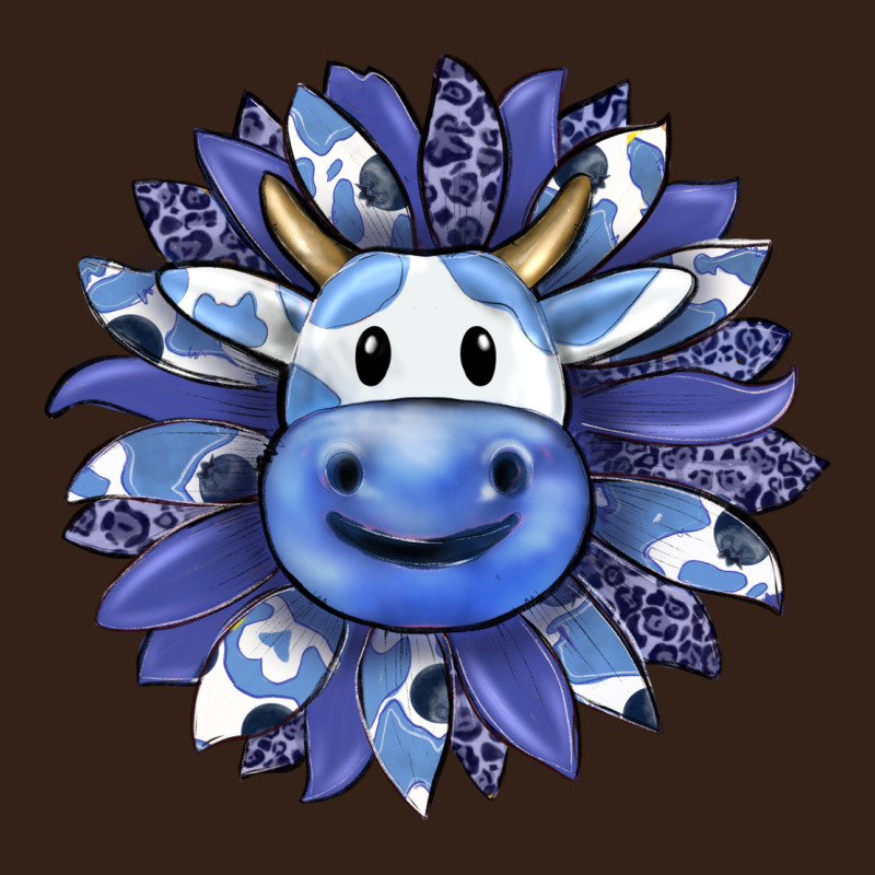 Blueberry Milkshake Cow Sunflower Heavy Core Tee by RanaPortraitStore | Teevron