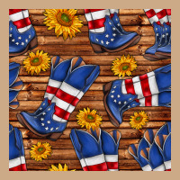 America Western Boots And Sunflower Seamless Pattern Vintage Hoodie | Teevron