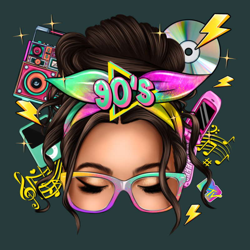 90s Messy Bun Premium Hoodie by texasbilliewilder | Teevron