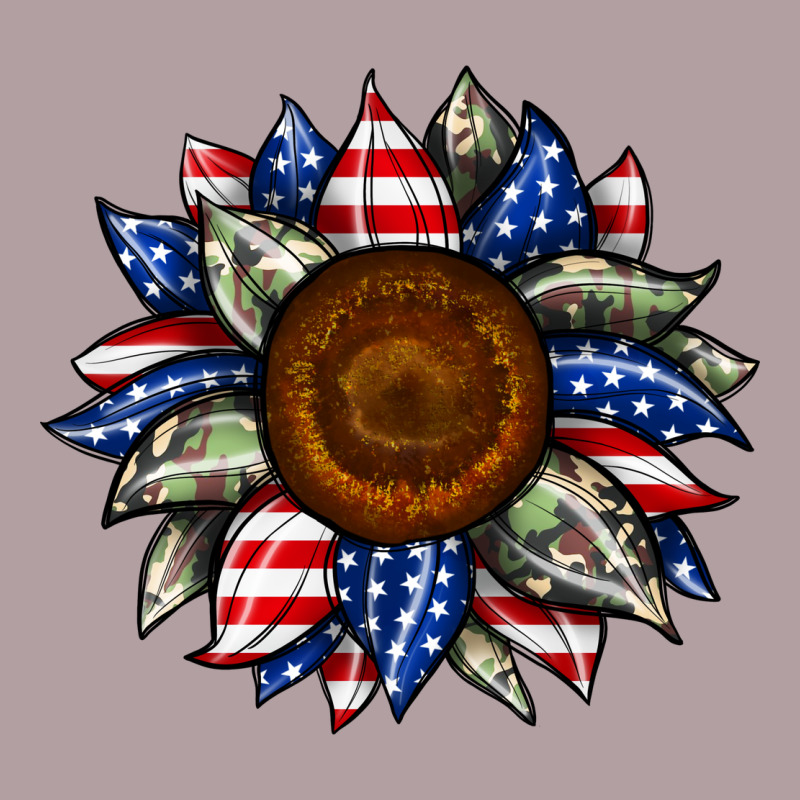 Sunflower American Flag Vintage Hoodie by JahusDesignShop | Teevron
