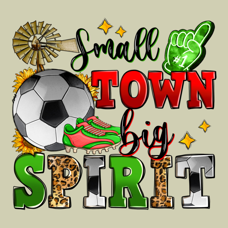 Small Town Big Spirit Soccer Heavy Core Tee by Zillion Design Studio | Teevron