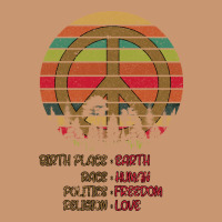 Birthplace Earth Race Human Peace Sign Hippie Heavyweight Hoodie | Teevron