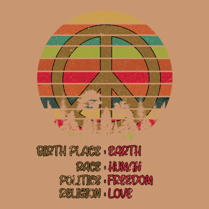 Birthplace Earth Race Human Peace Sign Hippie Heavyweight Hoodie by Bettercallsaul | Teevron