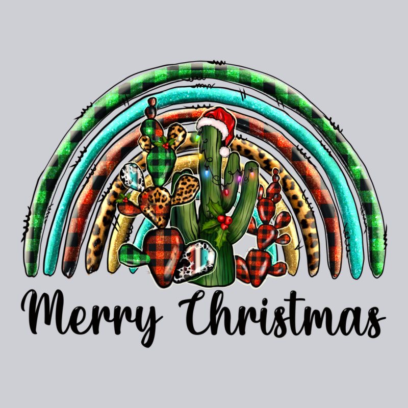 Merry Christmas Cactus Rainbow Heavyweight Sweatshirt by BarkalooDesign | Teevron