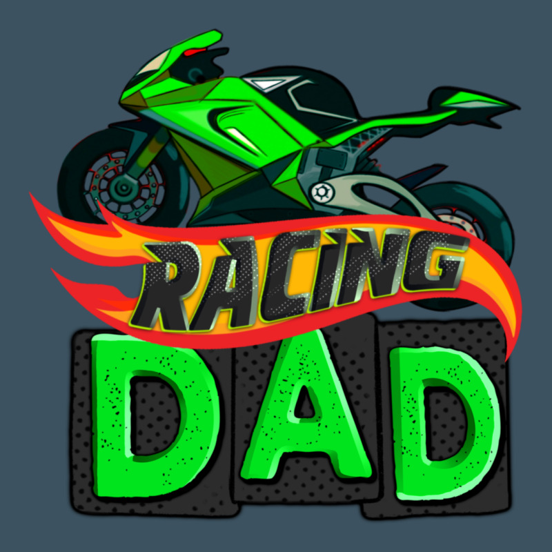 Racing Dad With Racing Motorcycle Urban Heavy Tee by AdoDesignShop | Teevron