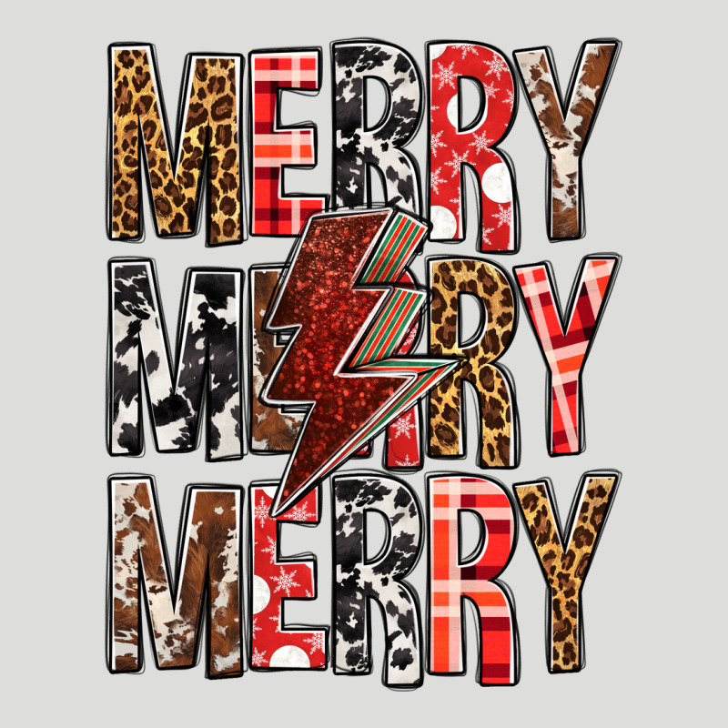 Merry Merry Merry Christmas Lightning Bolt Zipper Hoodie by BundleAndBundleShop | Teevron