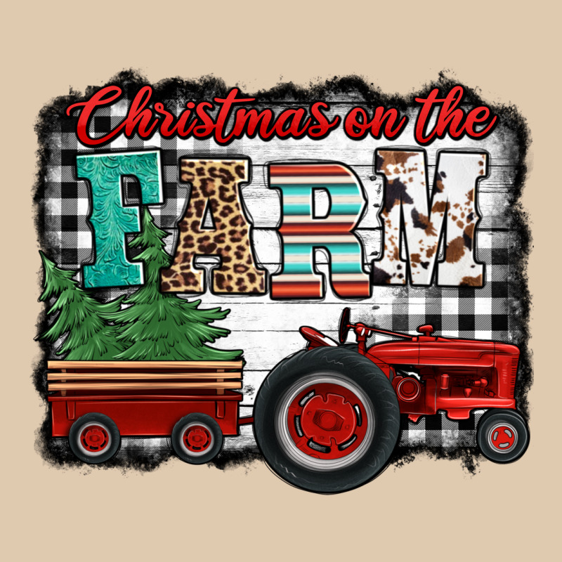 Christmas On The Farm Tractor Buffalo Plaid Heavyweight Sweatshirt by Jasminsmagicworld | Teevron