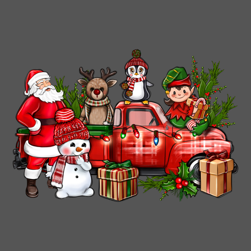 Santa Snowman Reindeer Penguin Elf Christmas Truck Zipper Hoodie by BundleAndBundleShop | Teevron
