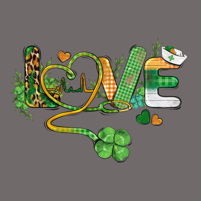 St. Patricks Day Nurse Love Medical Love Urban Heavy Tee by BarkalooDesign | Teevron