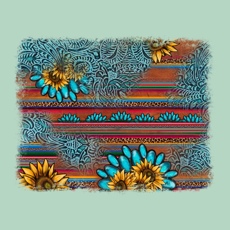 Sunflower Gemstone Serape Background Classic Tee by AdoDesignShop | Teevron