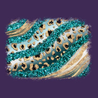 Turquoise Glitter Background Premium Hoodie | Teevron