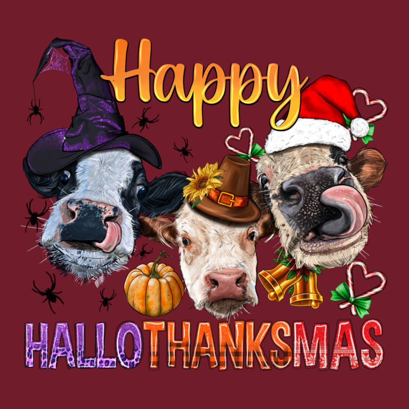 Happy Hallothanksmas Cows Zipper Hoodie by BundleAndBundleShop | Teevron