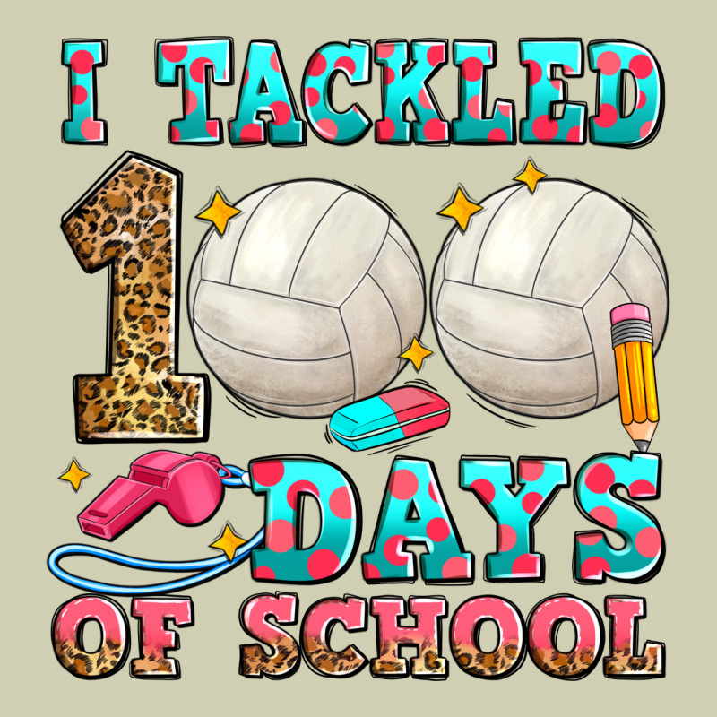 I Tackled 100 Days Of School Volleyball Heavy Core Tee by Zillion Design Studio | Teevron
