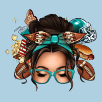 American Football Messy Bun Premium Hoodie | Teevron