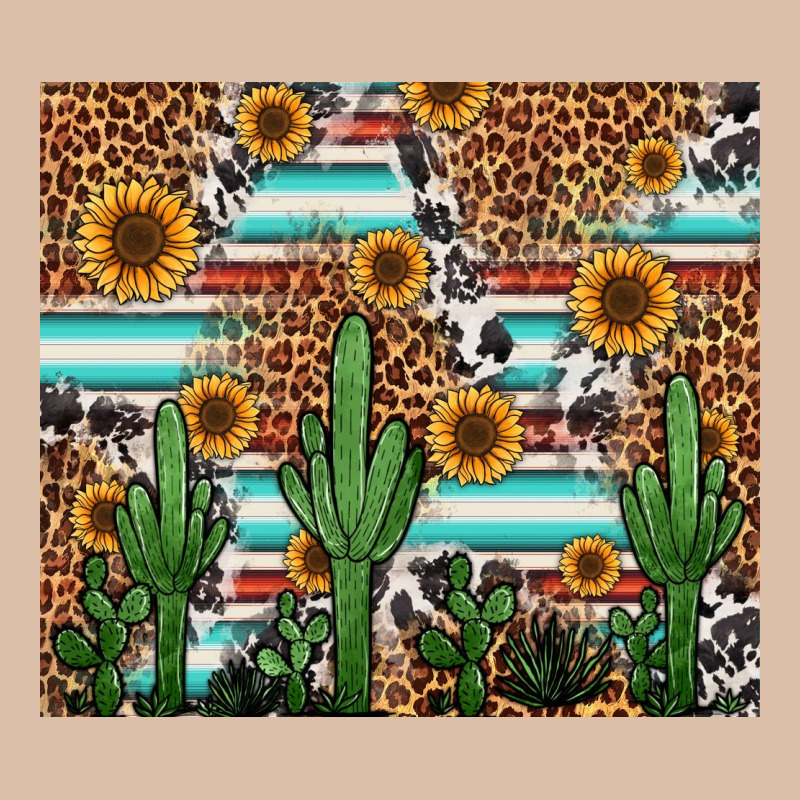 Western Cactus And Sunflowers Urban Heavy Tee by Jasminsmagicworld | Teevron