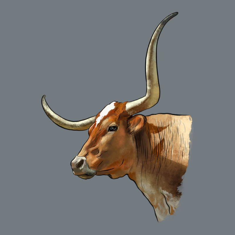 Texas Longhorn Cow Face Heavyweight Sweatshirt by LillyAllenDesigns | Teevron