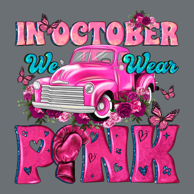In October We Wear Pink Truck Premium Hoodie by texasbilliewilder | Teevron