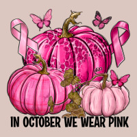 In October We Wear Pink With Pumpkin Premium Hoodie | Teevron