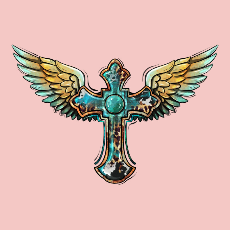 Western Cross Wings Urban Heavy Tee by BarkalooDesign | Teevron