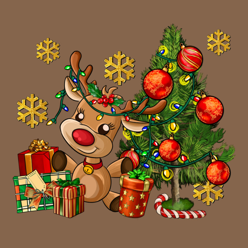 Reindeer And Christmas Tree Premium Tee by AdoDesignShop | Teevron