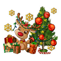 reindeer and christmas tree | Teevron