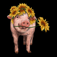 Pig With Sunflowers Heavy Core Tee | Teevron
