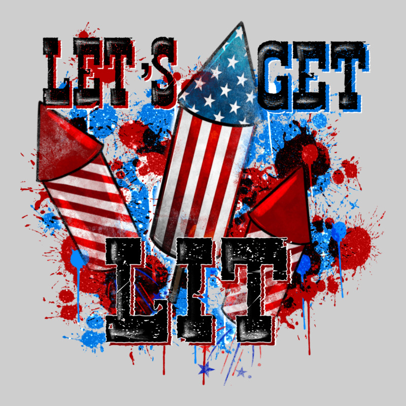 Let's Get Lit 4th Of July Premium Tee by CowGirlArtShop | Teevron
