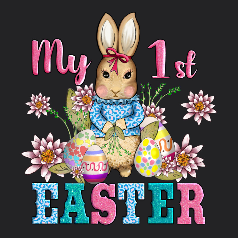 My First Easter With Baby Bunny And Eggs Vintage Tee by AdoDesignShop | Teevron
